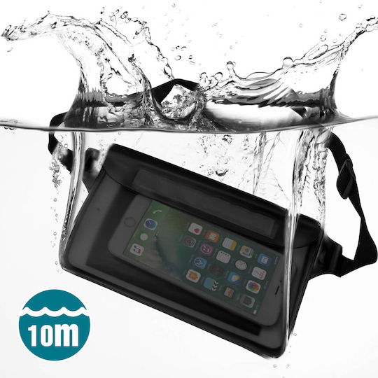 Universal Waterproof Bag Belt Protective Cover Shoulder Strap Black