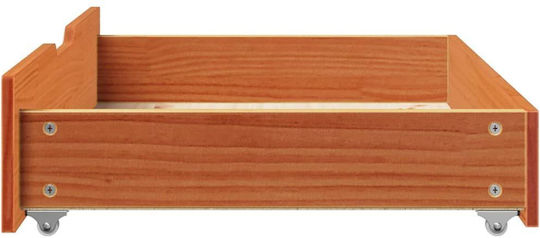 vidaXL Bed Drawer made of Wood Brown Candle 85x55x16cm 2pcs