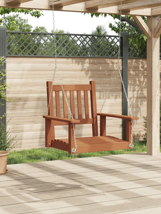 Hanging Chair Wooden W73.5xD65xH63cm Brown