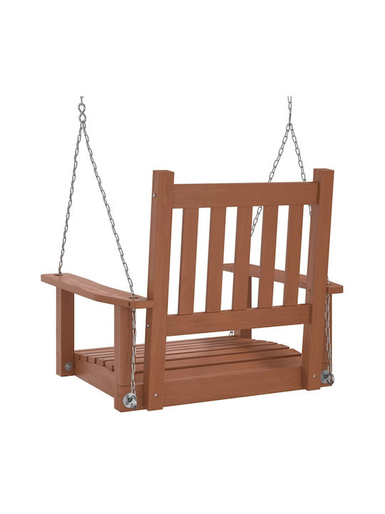 Wooden Swing Brown with 110kg Maximum Weight Capacity L73.5xW65xH63cm