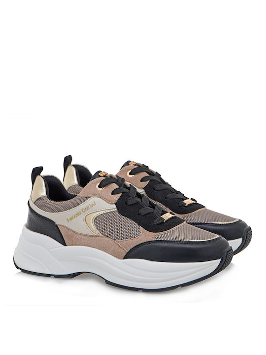 Renato Garini Sneakers Beige Black Platinum