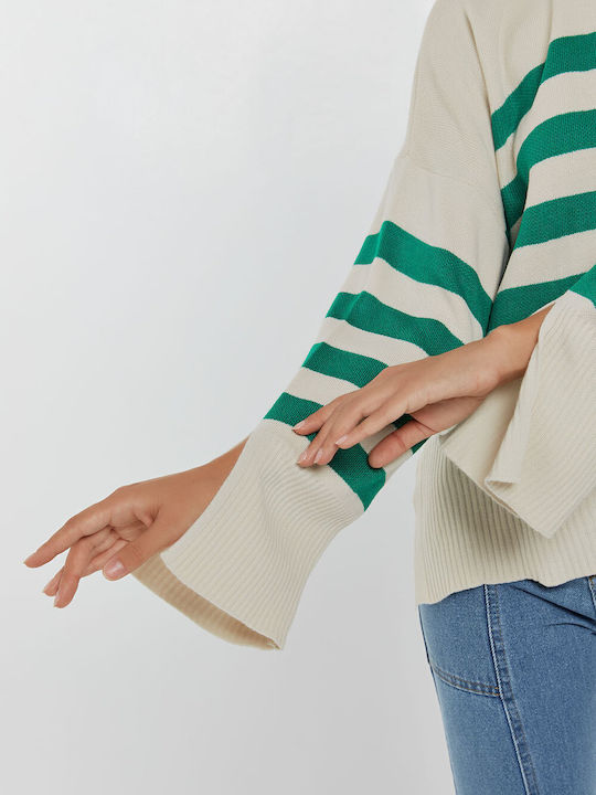 Damen Pullover Gestreift Fuchs