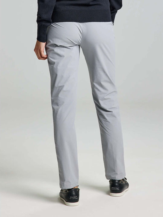 Slam Women's Chino Trousers in Regular Fit Gray