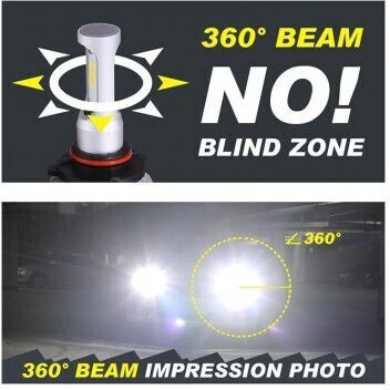 Lampen Auto HB4-9006 Canbus LED 6000K Kaltes Weiß 12-24V 72W 2Stück