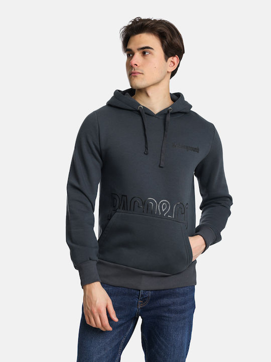 Paco & Co Men's Sweatshirt with Hood and Pockets Anthracite