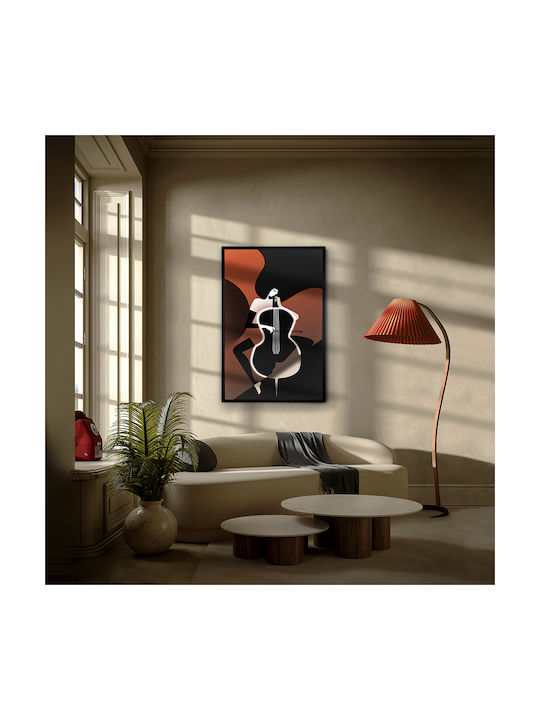 Violonchelo Painting on Canvas with LED Lighting 80x120cm