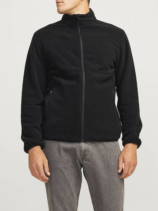 Jack & Jones Men's Sweatshirt Jacket with Pockets Black