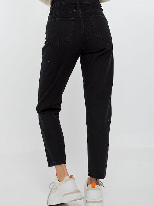 Damenjeans in Boyfriend-Passform Black