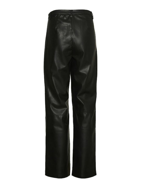 Damen Stoff Hose in Entspannter Passform Black