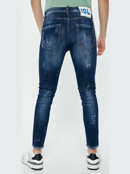Men's Jeans Pants with Slim Fit Blue