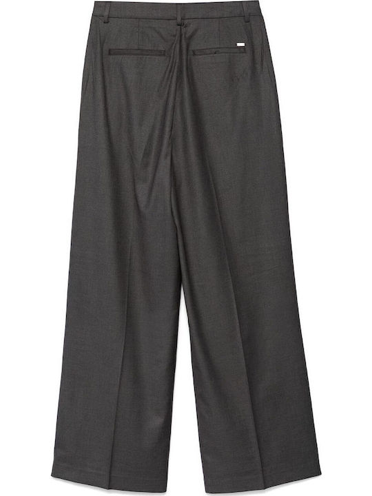 Scotch & Soda Women's Fabric Trousers Charcoal Melange