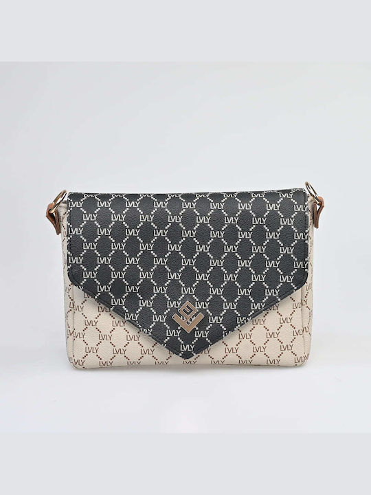 Lovely Handmade Mosaic Women's Bag Crossbody Beige