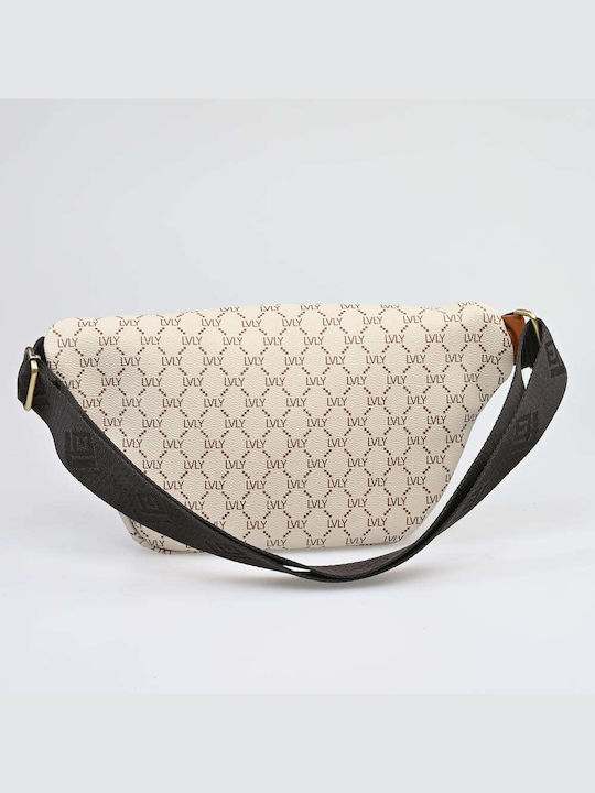 Lovely Handmade Camelia Mosaic Women's Bag Crossbody Beige