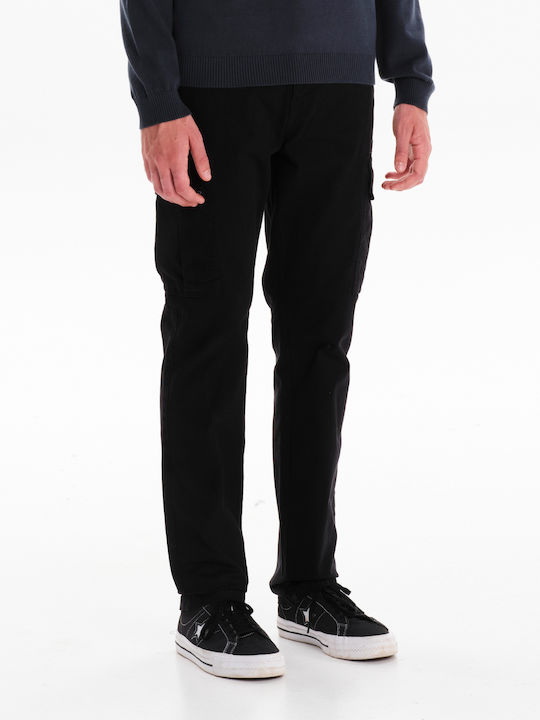 Trousers Cargo Elastic Black