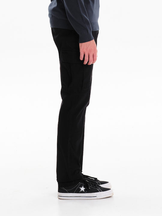 Trousers Cargo Elastic Black