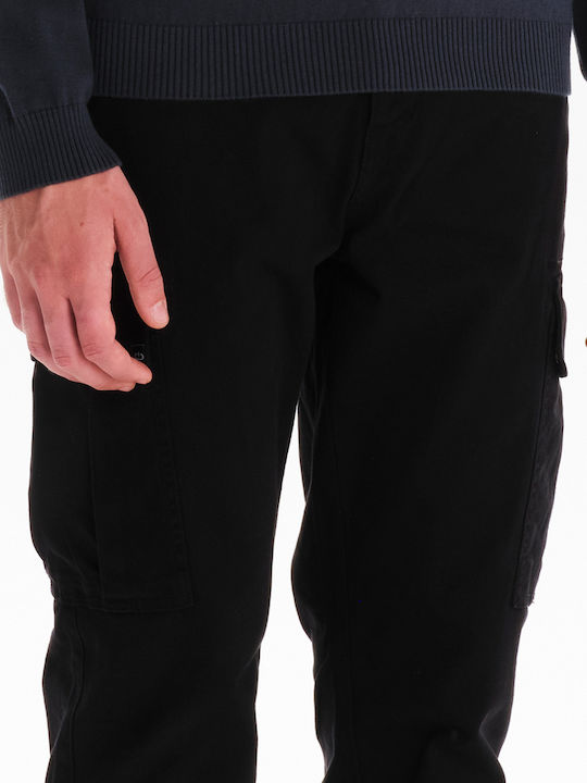 Trousers Cargo Elastic Black