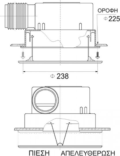 DIL Wall-mounted Ventilator Bathroom White