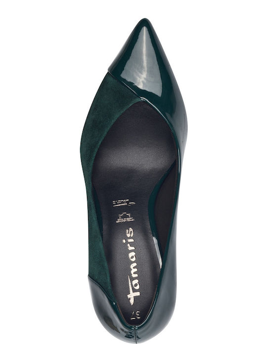 Leather Green Heels