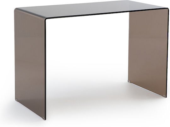 Desk Joan Glass Brown 110x55x75cm