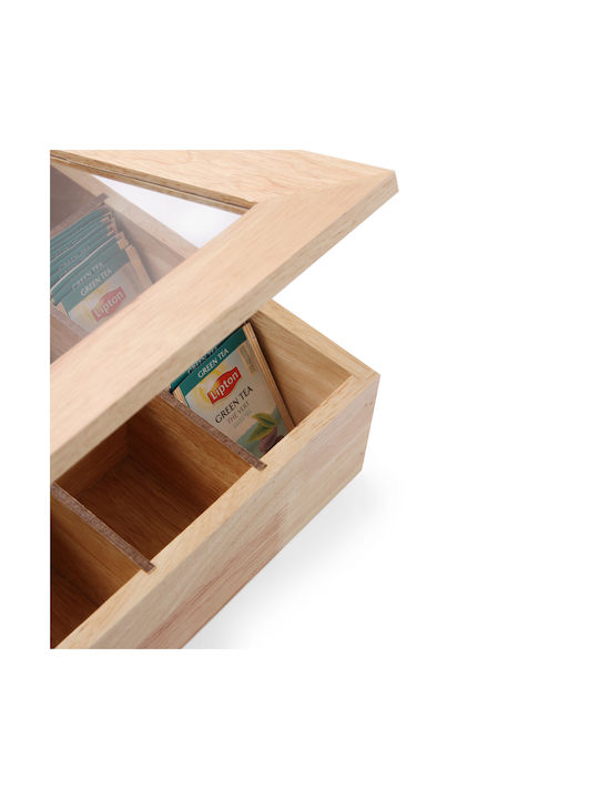 Hendi Wooden Tea Box with Lid 28x30cm 1 Piece