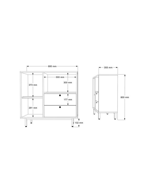 Glasgow Natural/Terracotta 88x35.5x85бр