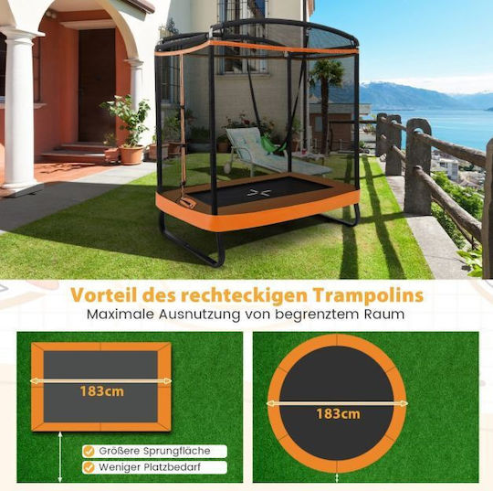 Costway Trampolin Kinder Durchmesser 190cm mit Netz
