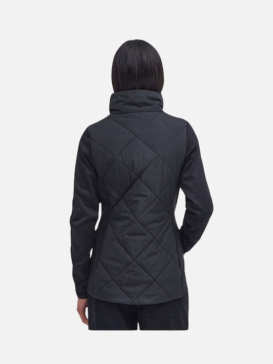 Barbour Women's Short Puffer Jacket for Winter Black