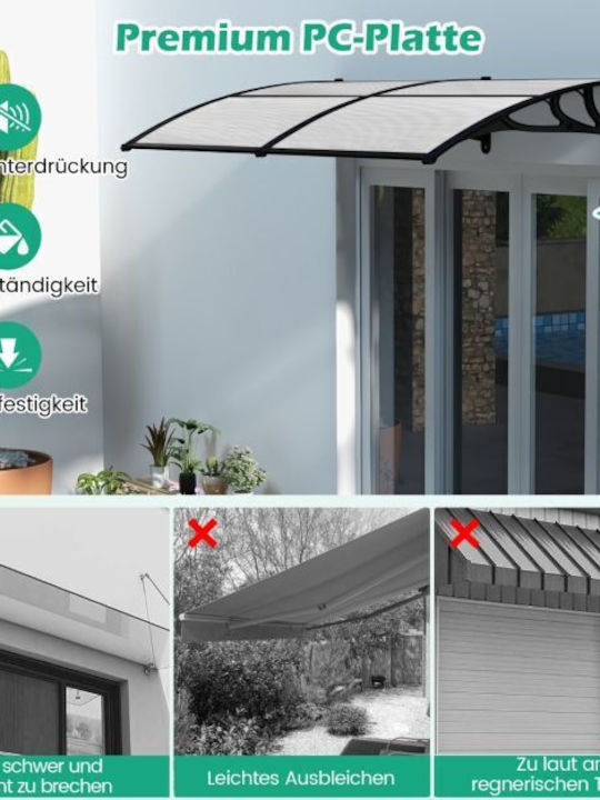 Costway Polycarbonat Kapuzinerdach P199xB99cm