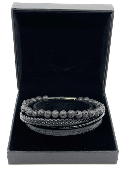 Legend Accessories Ανδρικό Βραχιόλι από Δέρμα 23cm