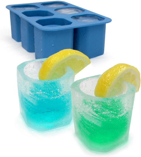 Hendi Ice Cube Mold Round Silicone 6 Slots Blue