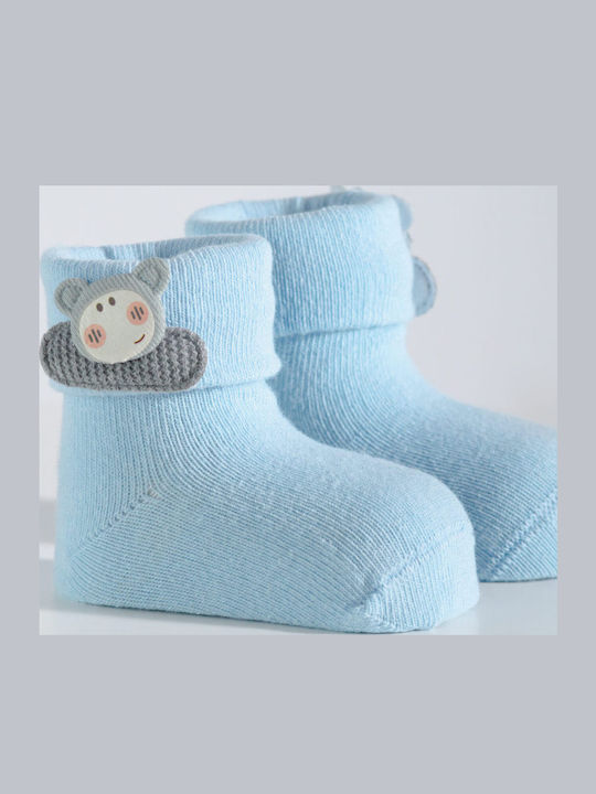 Socks Baby Panda Γαλάζιο