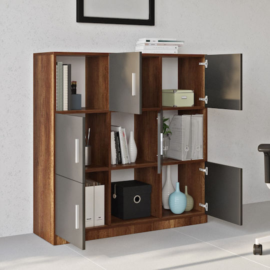 Bibliotecă Eltham Baroque Antracit 119.9x37.6x121.8 cm