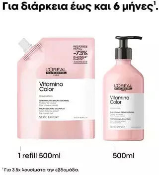 L'Oréal Professionnel Vitamino Color Refill Shampoos for Coloured Hair 500ml