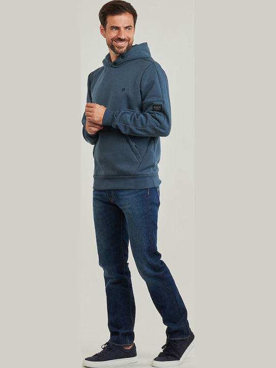 Sweatshirt with Hood Petrol