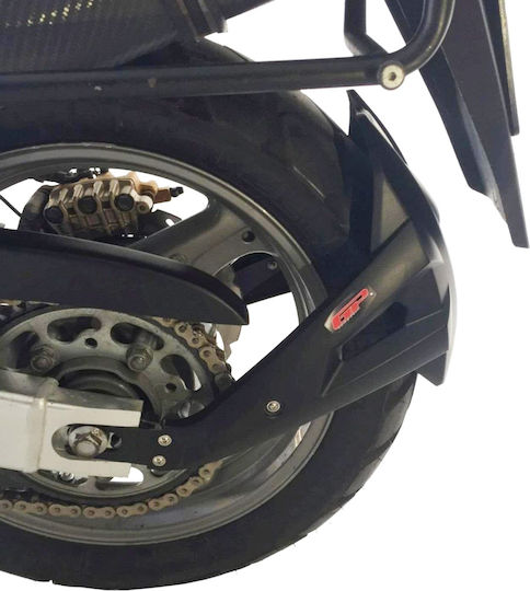 GP Kompozit Πίσω Φτερό Πίσω Τροχού Μοτοσυκλέτας για Honda Varadero Μαύρο