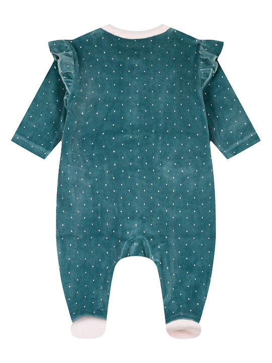 Energiers Baby Bodysuit Long-Sleeved Velvet Mint