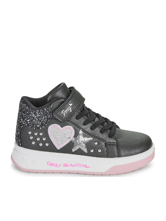Kids Sneakers High with Scratch Black