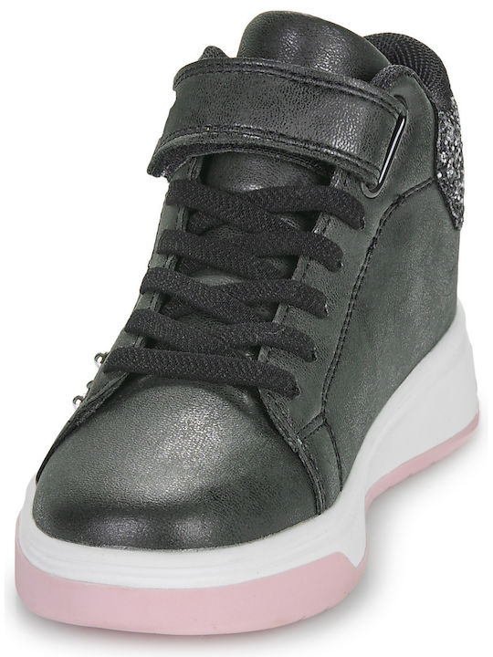 Kids Sneakers High with Scratch Black