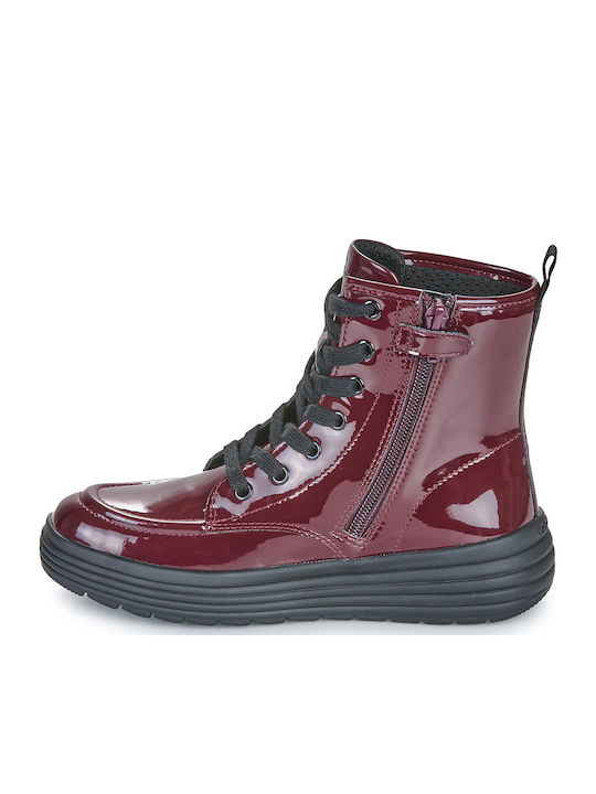 J Phaolae Kinderstiefel mit Schnürsenkeln Rote