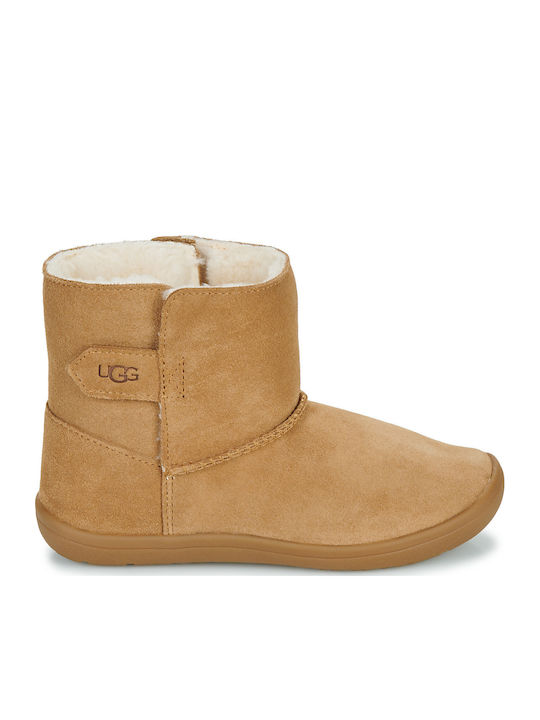 Keelan Ii Suede Παιδικές Μπότες με Σκρατς Καφέ