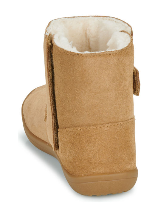 Keelan Ii Suede Παιδικές Μπότες με Σκρατς Καφέ