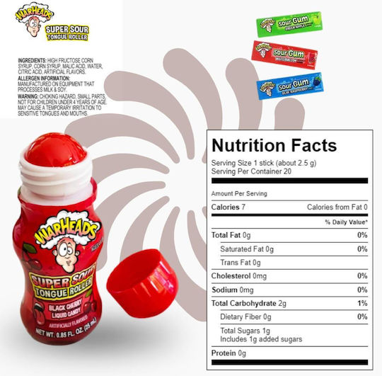 Warheads Γλειφιτζούρι Super Sour 25gr