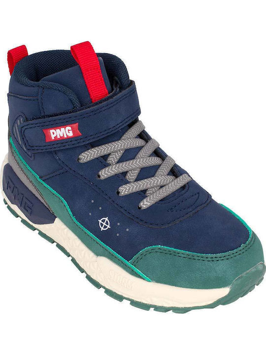 Kids Sneakers High Anatomic with Scratch Blue