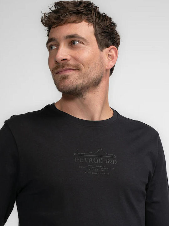 Artwork T-shirt Petrol, Black