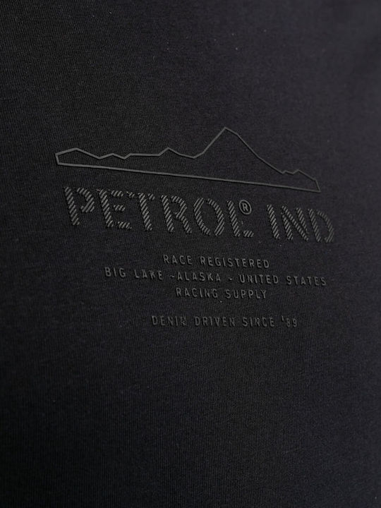 Artwork T-shirt Petrol, Black