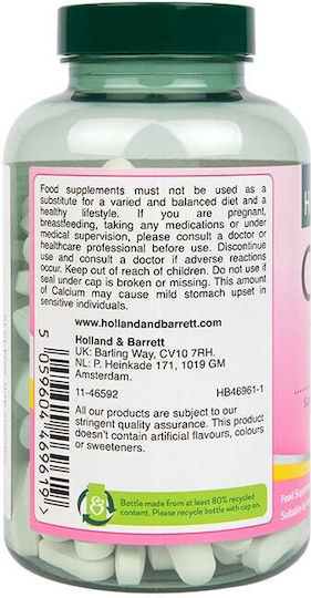 Holland & Barrett Ασβέστιο / Μαγνήσιο 180 ταμπλέτες