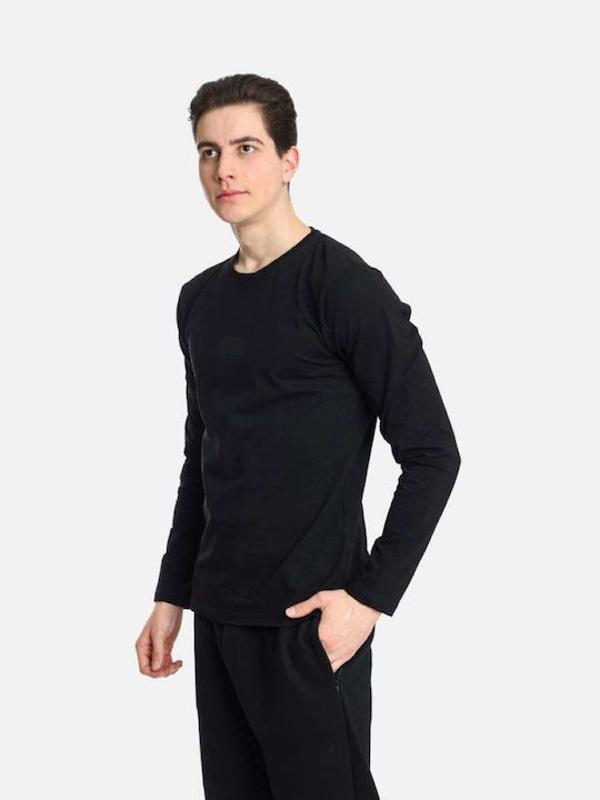 Paco & Co Men's Long Sleeve Blouse Black