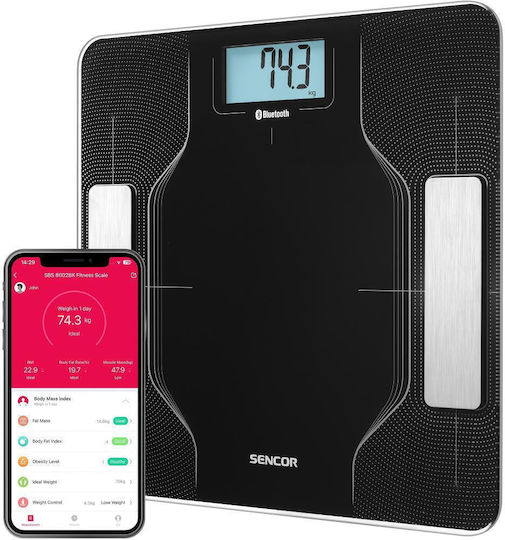 Sencor Smart Bathroom Scale with Bluetooth Black SBS 8002BK