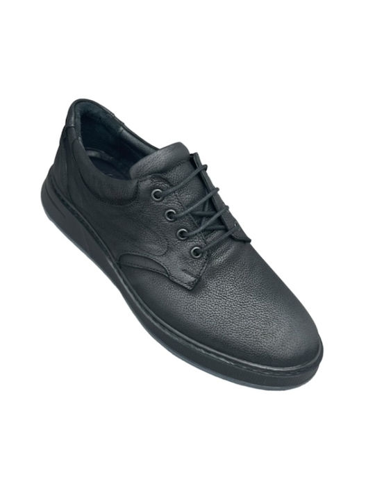 Smart Steps Men's Leather Casual Shoes Black