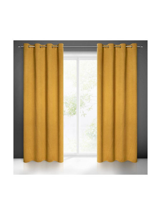 Eurofirany Curtain Blackout Amaro Yellow 135x250cm